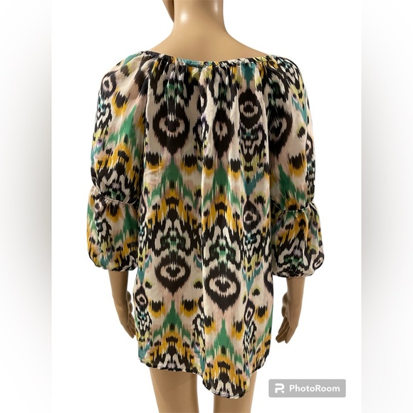 ANTHROPOLOGIE VANESSA VIRGINIA BOHO IKAT MOTIF PRINT size S - Picture 3 of 3